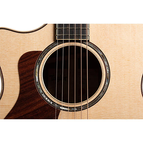 Taylor 814ce V-Class Left-Handed Grand Auditorium Acoustic-Electric Guitar Natural - musicians--Friend
