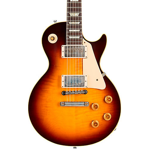 Gibson Custom Murphy Lab 1959 Les Paul Standard Reissue Ultra Light Aged Electric Guitar Sunrise Tea Burst - musicians--Friend