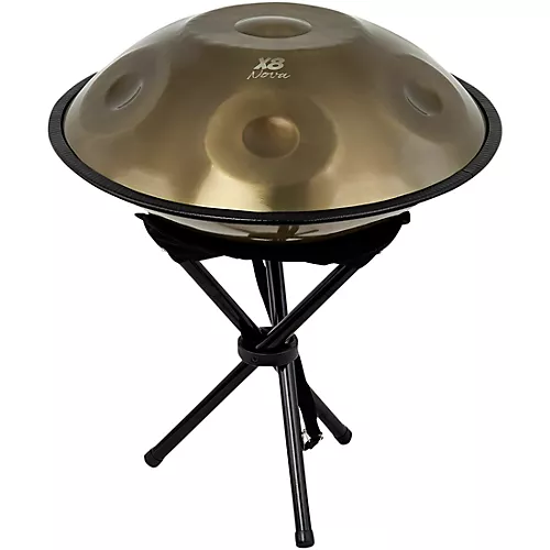 X8 Drums Nova Handpan With Bag and Stand 18 in. Gold - musicians--Friend