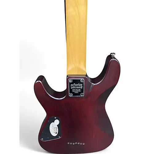 Used Schecter Guitar Research Omen 7 Walnut Solid Body Electric Guitar Walnut - musicians--Friend