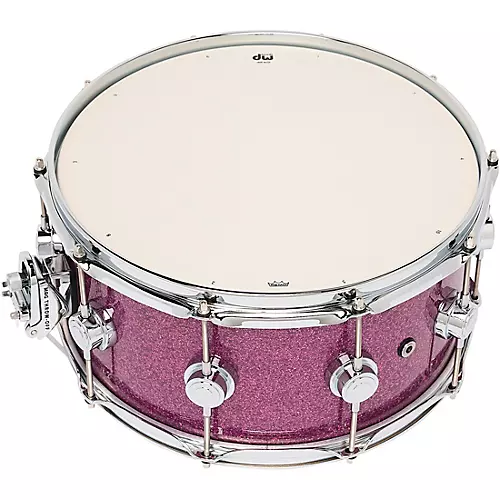 DW Collector's SSC Maple Finish Ply Snare Drum 14 x 6.5 in. White Glass Contrail Finish Ply - musicians--Friend