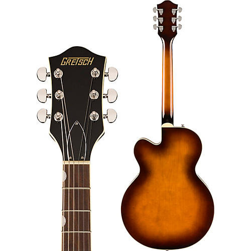 Gretsch Guitars G2420T Streamliner Hollow Body With Bigsby Electric Guitar Robusto Burst - musicians--Friend
