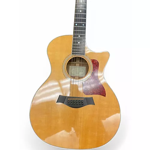 Used Taylor 454CE 12 STRING Natural 12 String Acoustic Guitar Natural - musicians--Friend