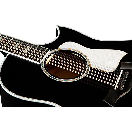 Taylor 657ce Doce Doble 12-String Grand Pacific Acoustic-Electric Guitar Black - musicians--Friend