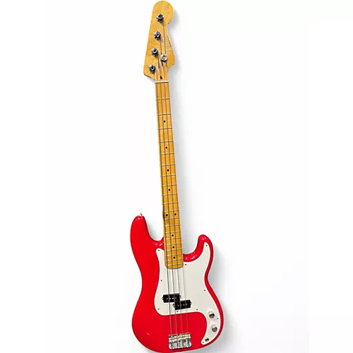 Used 2020 Fender Vintera 50s Precision Bass Dakota Red Electric Bass Guitar Dakota Red - musicians--Friend