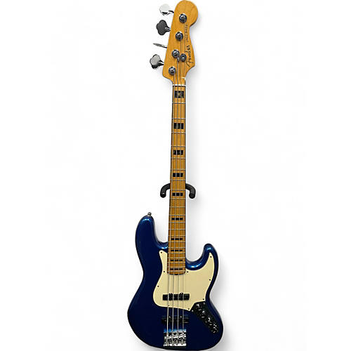 Used Fender American Ultra Jazz Bass Cobra Blue Electric Bass Guitar Cobra blue - musicians--Friend