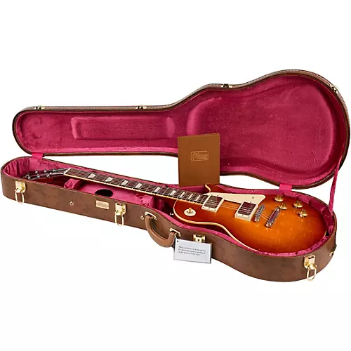 Gibson Custom Historic Select 1958 Les Paul Reissue Lightly Aged Electric Guitar Vintage Burst - musicians--Friend