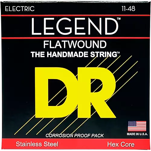 DR Strings Legend Extra Life Flatwound Electric Guitar Strings - musicians--Friend