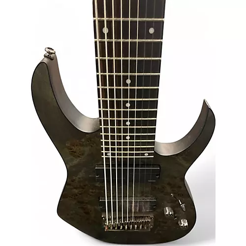 Used Ibanez Ibanez Axe Design Lab RG9PB Transparent Gray Flat Solid Body Electric Guitar Transparent Gray Flat - musicians--Friend