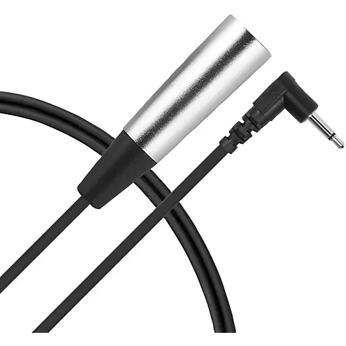Livewire Essential Interconnect Cable 3.5 mm TS Male to XLR Male Right Angle 5 ft. Black - musicians--Friend