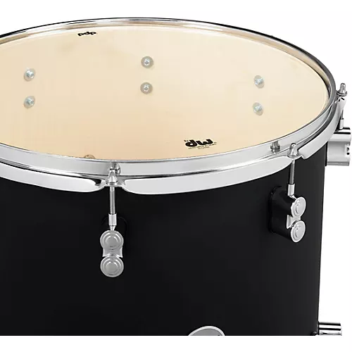 PDP by DW Concept Maple 7-Piece Shell Pack With Chrome Hardware Satin Black - musicians--Friend
