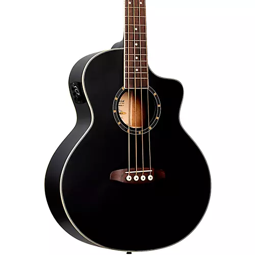 Ortega D7CE 4-String Acoustic Electric Cutaway Bass Guitar Natural - musicians--Friend