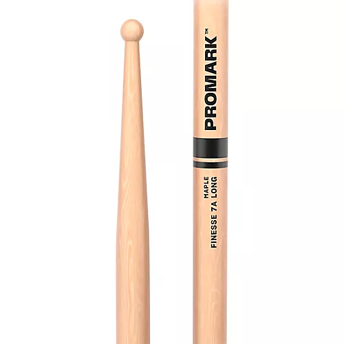 Promark Finesse Maple Long Round Tip Drum Stick 2B Wood - musicians--Friend