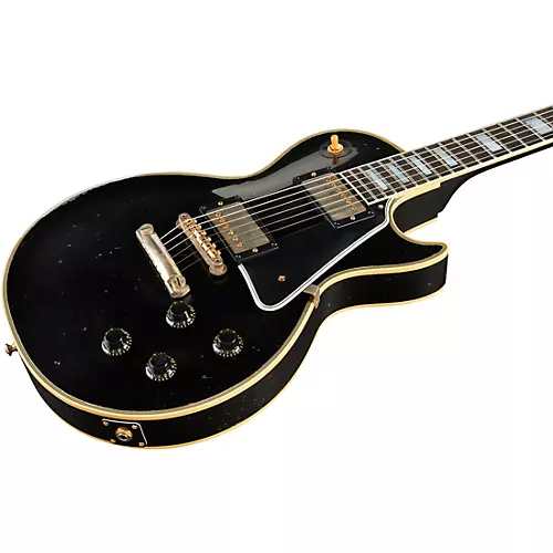 Gibson Custom M2M Murphy Lab 1957 Les Paul Custom Heavy Aged Electric Guitar Ebony - musicians--Friend