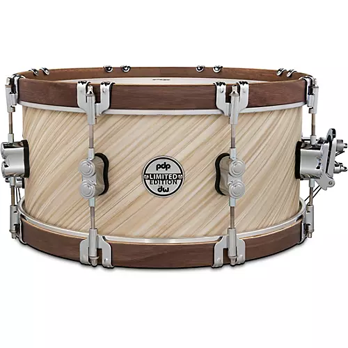 PDP by DW LTD Concept Maple Snare Drum With Walnut Hoops 14 x 6.5 in. Twisted Ivory - musicians--Friend