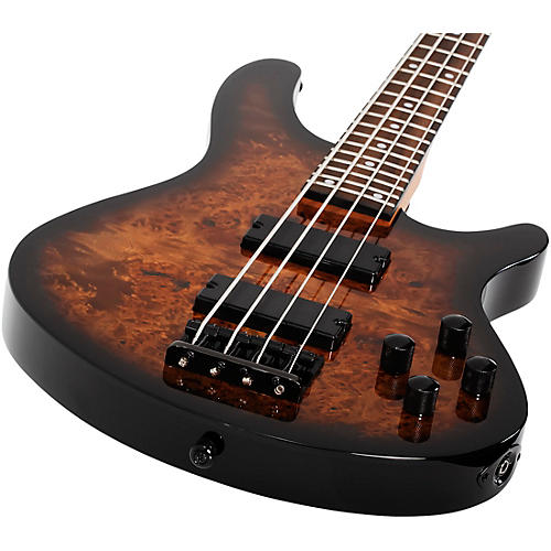 Schecter Guitar Research C-4 Standard Electric Bass Guitar Tobacco Burl - musicians--Friend