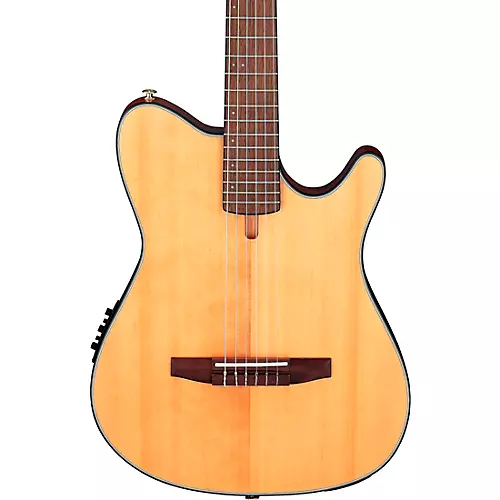 Ibanez FRH10N Nylon-String Acoustic-Electric Guitar Rose Gold Metallic Flat - musicians--Friend