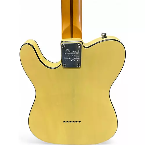 Used Squier 40TH ANIVERSERY TELECASTER YELLOW Solid Body Electric Guitar YELLOW - musicians--Friend
