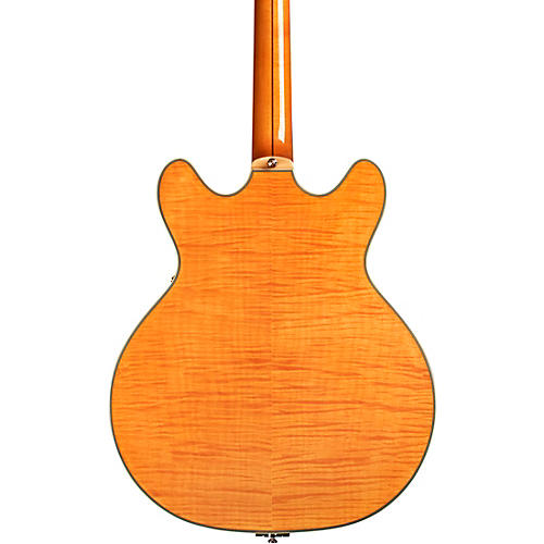 Guild Starfire VI Flamed Maple Semi-Hollow Electric Guitar With Guild Vibrato Tailpiece Blonde - musicians--Friend