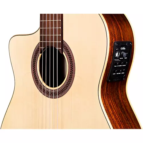 Cordoba GK Studio Negra Left-Handed Flamenco Acoustic-Electric Guitar Natural - musicians--Friend