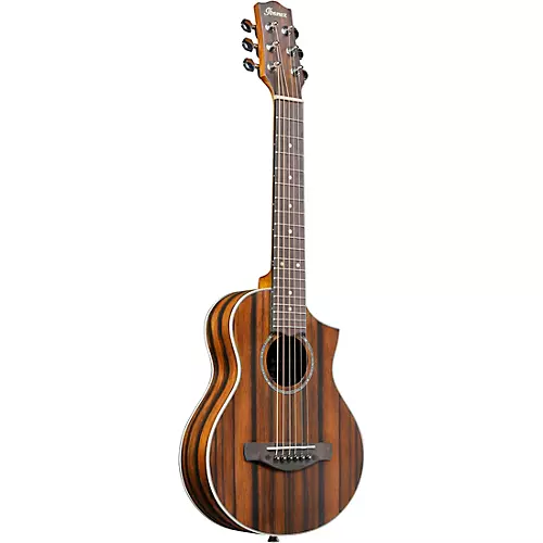 Ibanez EWP13DBO Exotic Wood Piccolo Acoustic Guitar Dark Brown Open Pore - musicians--Friend