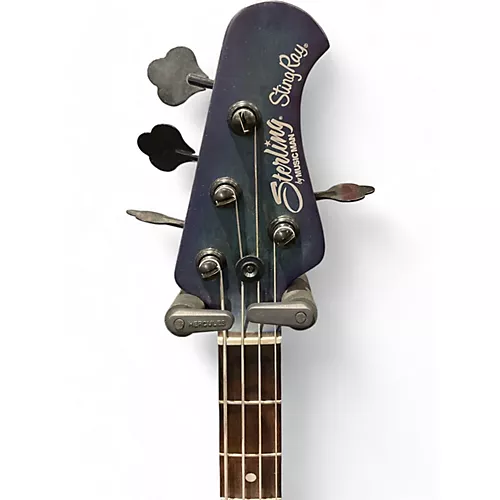 Used Sterling by Music Man Ray34 Blue Electric Bass Guitar Blue - musicians--Friend