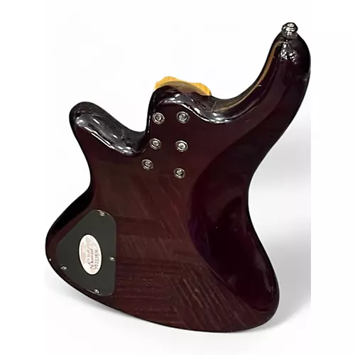 Used Schecter Guitar Research Stiletto Extreme 5 String transparent brown Electric Bass Guitar transparent brown - musicians--Friend