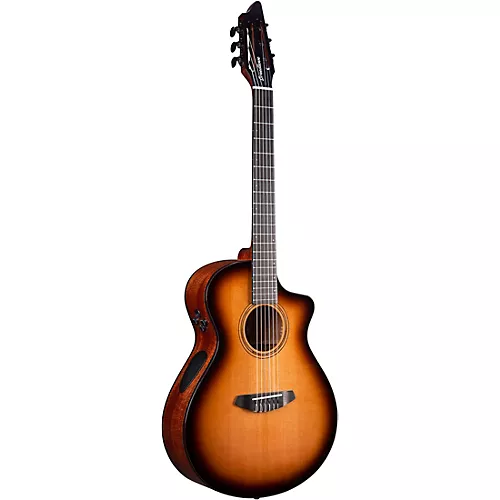 Breedlove Organic Solo Pro CE Red Cedar-African Mahogany Concert Nylon Acoustic-Electric Guitar Edge Burst - musicians--Friend