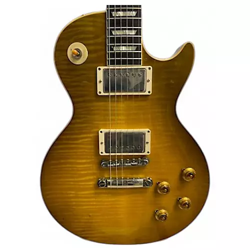 Used 2023 Gibson Wildwood Spec 59' Reissue Les Paul Standard GREEN LEMON FADE Solid Body Electric Guitar GREEN LEMON FADE - musicians--Friend