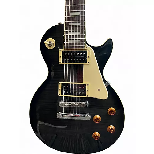 Used Epiphone LES PAUL 7 Black Solid Body Electric Guitar Black - musicians--Friend