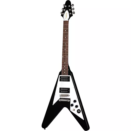 Epiphone Kirk Hammett 1979 Flying V Electric Guitar Ebony - musicians--Friend