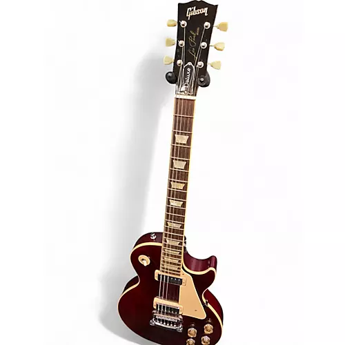 Used Gibson Les Paul Deluxe Wine Red Solid Body Electric Guitar Wine Red - musicians--Friend