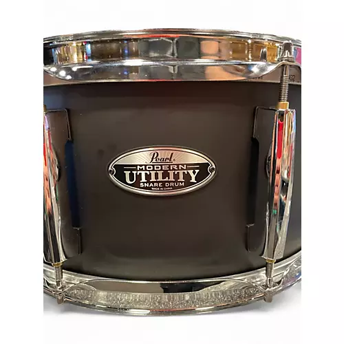 Used Pearl 14X6.5 Modern Utility Maple Snare Satin Black Drum Satin Black 213 - musicians--Friend