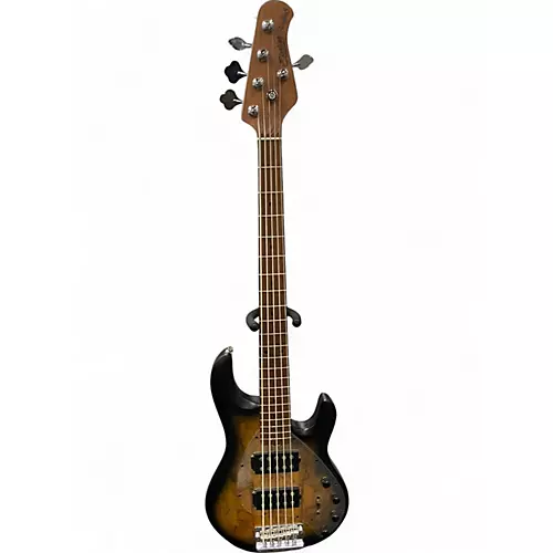 Used Sterling by Music Man Ray35HH Spalted Maple Natural Burst Satin Electric Bass Guitar Spalted Maple Natural Burst Satin - musicians--Friend