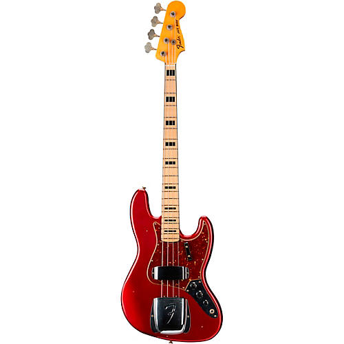 Fender Custom Shop '68 Jazz Bass Journeyman Relic Aged Candy Apple Red - musicians--Friend