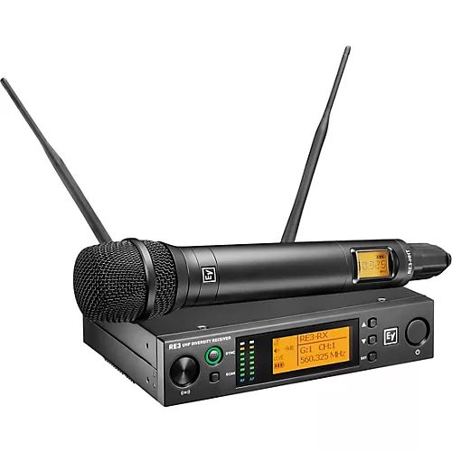 Electro-Voice RE3 Wireless Handheld Set With RE420 Dynamic Supercardioid Vocal Microphone Head 653-663 MHz - musicians--Friend
