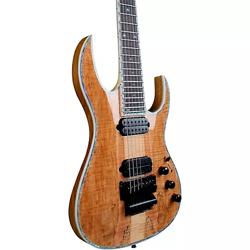 B.C. Rich Shredzilla 7 Prophecy Archtop with Floyd Rose 7-String Electric Guitar Spalted Maple - musicians--Friend