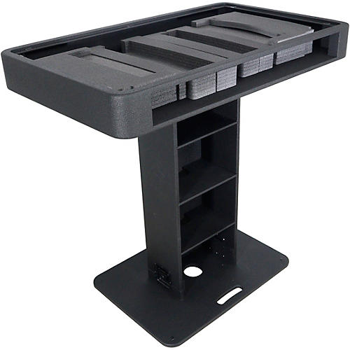 ProX Control Tower DJ Podium Stand Travel Case for Pioneer XDJ-XZ, DDJ-1000 SRT, DDJ-SZ2, DDJ SX-3, Black Finish - musicians--Friend