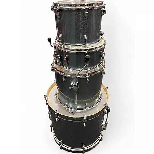 Used TAMA 4 Piece Superstar CLASSIC Ice Blue Metallic Drum Kit Ice Blue Metallic - musicians--Friend