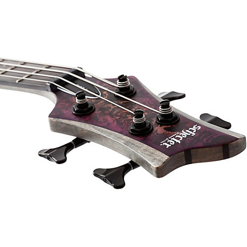 Schecter Guitar Research Riot-4 Bass Aurora Burst - musicians--Friend