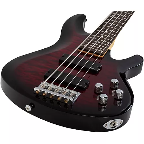 Schecter Guitar Research C-5 Plus Electric Bass See-Thru Cherry Burst - musicians--Friend