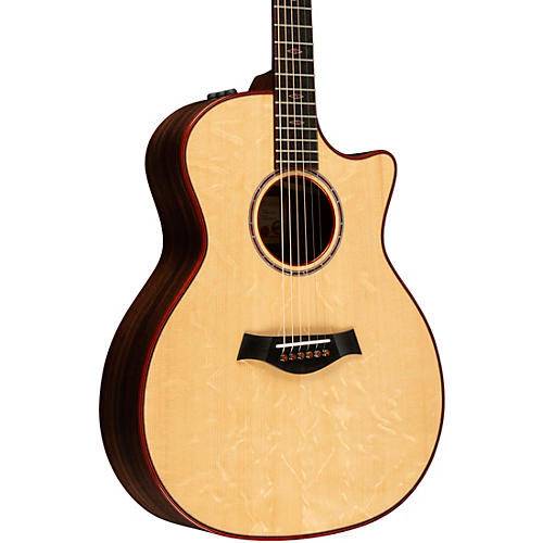 Taylor Custom Bearclaw Sitka Spruce-East Indian Rosewood Grand Auditorium Acoustic-Electric Guitar Natural - musicians--Friend
