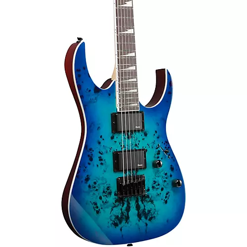 Ibanez GRGR221PA GRG Series 6-String Electric Guitar Aqua Burst - musicians--Friend