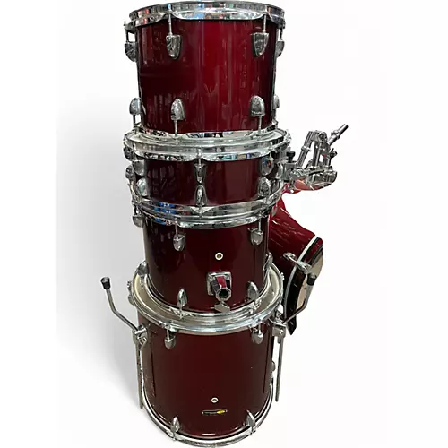Used Sound Percussion Labs 5 Piece Unity Metallic Red Drum Kit Metallic Red - musicians--Friend