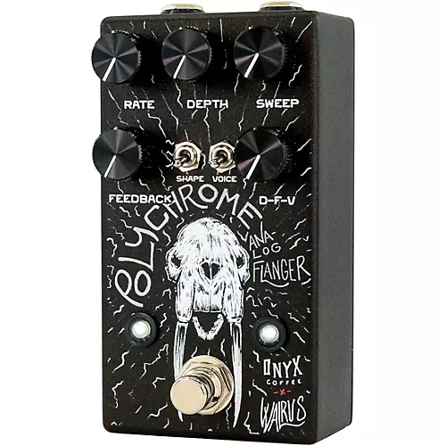 Walrus Audio Polychrome Analog Flanger Effects Pedal - Onyx Edition Black - musicians--Friend