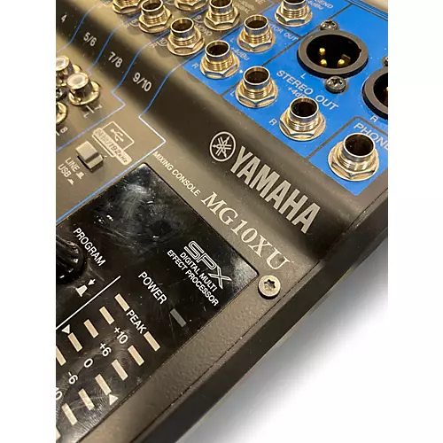 Used Yamaha MG10XU 10 Channel Mixer with Effects Unpowered Mixer - musicians--Friend