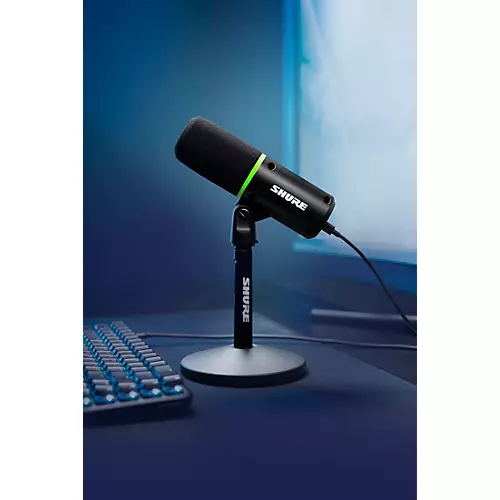 Shure MV6 USB Speech Microphone, Black - musicians--Friend