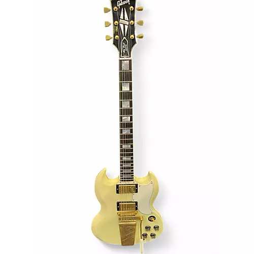 Used Gibson CUSTOM SHOP 1963 SG/LES PAUL Alpine White Solid Body Electric Guitar Alpine White - musicians--Friend