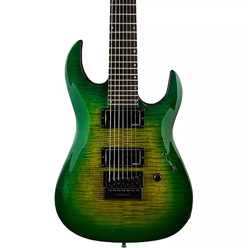 B.C. Rich Andy James Signature 7-String EverTune Electric Guitar Trans Green Burst - musicians--Friend
