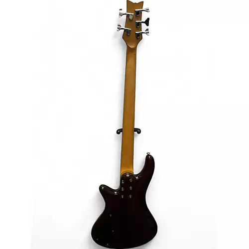 Used Schecter Guitar Research Stiletto Studio 5 String Natural Electric Bass Guitar Natural - musicians--Friend
